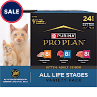 Purina Pro Plan Classic Entree All Life Stages High Protein Wet Cat Food Variety Pack
