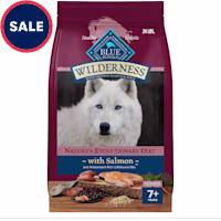 Blue Buffalo Wilderness High-Protein Natural Dry Food Salmon Recipe for Senior Dogs