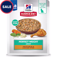 Hill's Science Diet Adult Perfect Weight Vegetables and Chicken Stew Wet Cat Food