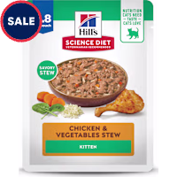 Hill's Science Diet Kitten Chicken & Vegetables Stew Wet Cat Food