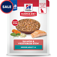 Hill's Science Diet Adult Indoor Salmon & Vegetables Stew Wet Cat Food