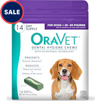 ORAVET Dental Hygiene Chews for Dogs 25-50 lbs.