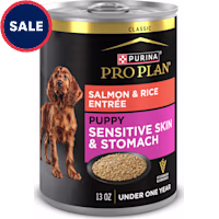 Purina Pro Plan Puppy Classic Sensitive Stomach and Skin with Salmon and Rice Entree Wet Dog Food