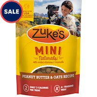 Zuke's Mini Naturals Dog Training made with Real Peanut Butter Treats for Dogs of All Sizes