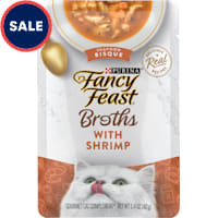 Purina Fancy Feast Broth Topper Seafood Bisque with Shrimp Lickable Wet Cat Food