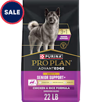 Purina Pro Plan AdvantEDGE Senior Support Plus Shredded Blend Chicken & Rice Formula Dry Dog Food
