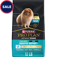 Purina Pro Plan AdvantEDGE Digestive Support Plus Small Breed Salmon & Oat Meal Formula Adult Dry Dog Food