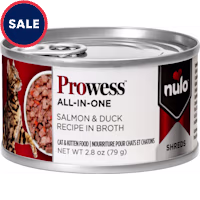 Nulo Prowess All-in-One Essentials for Adult Cats & Kittens Salmon & Duck Shreds in Broth Cat Food