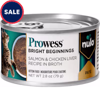 Nulo Prowess Bright Beginnings for Kittens Salmon & Chicken Liver Pate in Broth Cat Food
