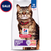 Hill's Science Diet Adult Sensitive Stomach & Sensitive Skin Salmon & Brown Rice Recipe Dry Cat Food