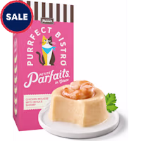 Merrick Purrfect Bistro Petite Parfaits Chicken Mousse with Whole Shrimp in Glaze Gravy Wet Cat Treats