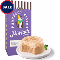 Merrick Purrfect Bistro Petite Parfaits Skipjack Tuna Mousse with Chicken in Glaze Gravy Wet Cat Treats