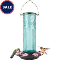 Nature's Way Antique Glass Gravity Hummingbird Feeder