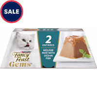 Purina Fancy Feast With Ocean Fish Gems Pate Mousse with Gravy Wet Cat Food