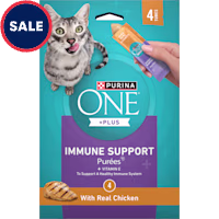 Purina ONE Plus Immune Support Purees with Real Chicken Puree Cat Treats