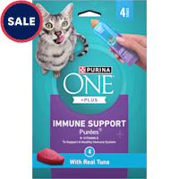Purina ONE Plus Immune Support Purees with Real Tuna Puree Cat Treats