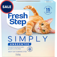 Fresh Step Simply Unscented Multi Cat Clumping Litter