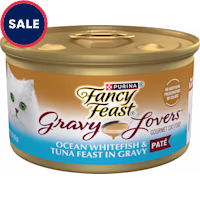 Purina Fancy Feast Gravy Lovers Ocean Whitefish & Tuna Feast Pate in Wet Cat Food Gravy