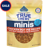 Blue Buffalo True Chews Minis Chicken Pot Pie Recipe, Natural Dog Treats Mineral-Enhanced for Flavor