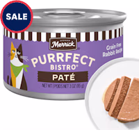 Merrick Purrfect Bistro Grain Free Rabbit Recipe Pat Wet Cat Food