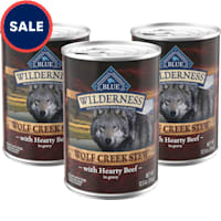 Blue Buffalo Wilderness Wolf Creek Stew High-Protein & Grain-Free Hearty Beef in Gravy Wet Dog Food
