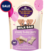 Old Mother Hubbard Wellness Milk Bar P'Nutty B-Day Party with Icing Small Peanut Butter Dog Treats