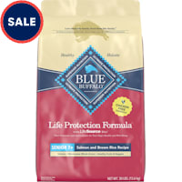 Blue Buffalo Life Protection Formula Salmon & Brown Rice Recipe, Chicken Free Formula, Senior 7+ Dry Dog Food