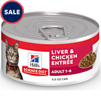 Hill's Science Diet Adult Liver & Chicken Entree Canned Wet Cat Food