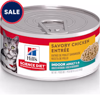 Hill's Science Diet Adult Indoor Savory Chicken Entree Canned Wet Cat Food