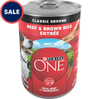 Purina ONE Natural Classic Ground Beef & Brown Rice Entree Wet Dog Food