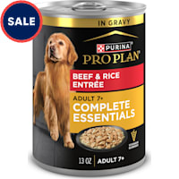 Purina Pro Plan Adult 7 Plus Beef and Rice Entree in Gravy Senior Wet Dog Food