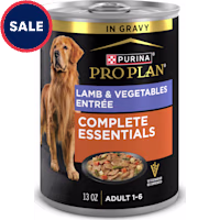 Purina Pro Plan Complete Essentials Lamb and Vegetables Entree in Wet Dog Food Gravy