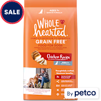 WholeHearted Grain Free Senior Chicken Recipe Dry Dog Food