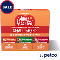 WholeHearted Grain Free Small Breed Minced in Gravy Adult Wet Dog Food Variety Pack