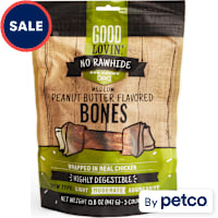 Good Lovin' No Rawhide Medium Peanut Butter Flavored Dog Bones