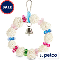 You & Me Swinging Wreath Noisemaking Bird Toy