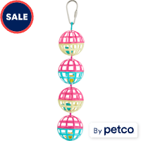 You & Me Jingle Lattice Balls Noisemaking Bird Toy