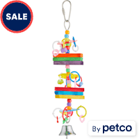 You & Me Block 'n Beads Noisemaking Bird Toy