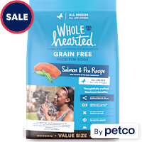 WholeHearted Grain Free All Life Stages Salmon and Pea Recipe Dry Dog Food