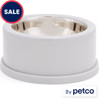 EveryYay Dining In Grey Enamel-Coated Stainless-Steel Dog Bowl