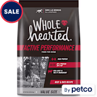Wholehearted Active Performance High-Protein Beef & Rice Recipe Dry Dog Food