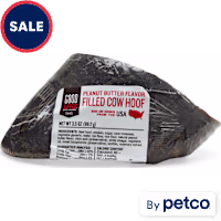 Good Lovin' Peanut Butter Flavor Filled Cow Hoof Dog Chew