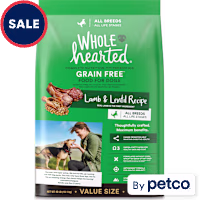 WholeHearted Grain Free All Life Stages Lamb and Lentil Formula Dry Dog Food