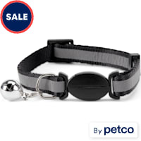 YOULY The Protector Black Reflective Striped Breakaway Cat Collar