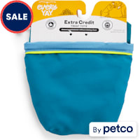 EveryYay Extra-Credit Blue Canvas Treat Pouch for Dogs