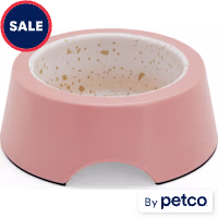 EveryYay Dining In Mauve & Bamboo Dog Bowl