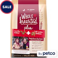 WholeHearted Plus Beef & Brown Rice Recipe with Whole Grains Plus Dry Dog Food