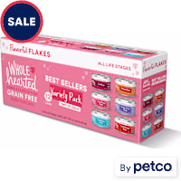 WholeHearted Grain Free Best Sellers Flakes Wet Cat Food Variety Pack