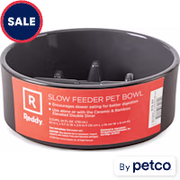 Reddy Black Double Diner Slow Feeder Replacement Bowl for Dogs