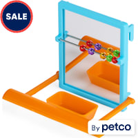 You & Me Mirror Bird Toy with Beads